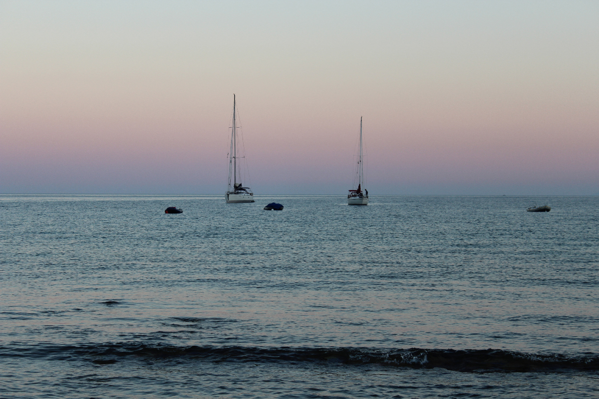 Sunset on the island Elba