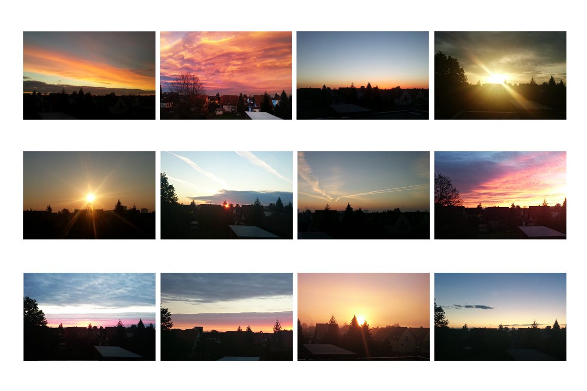 My personal photo project with sunrises