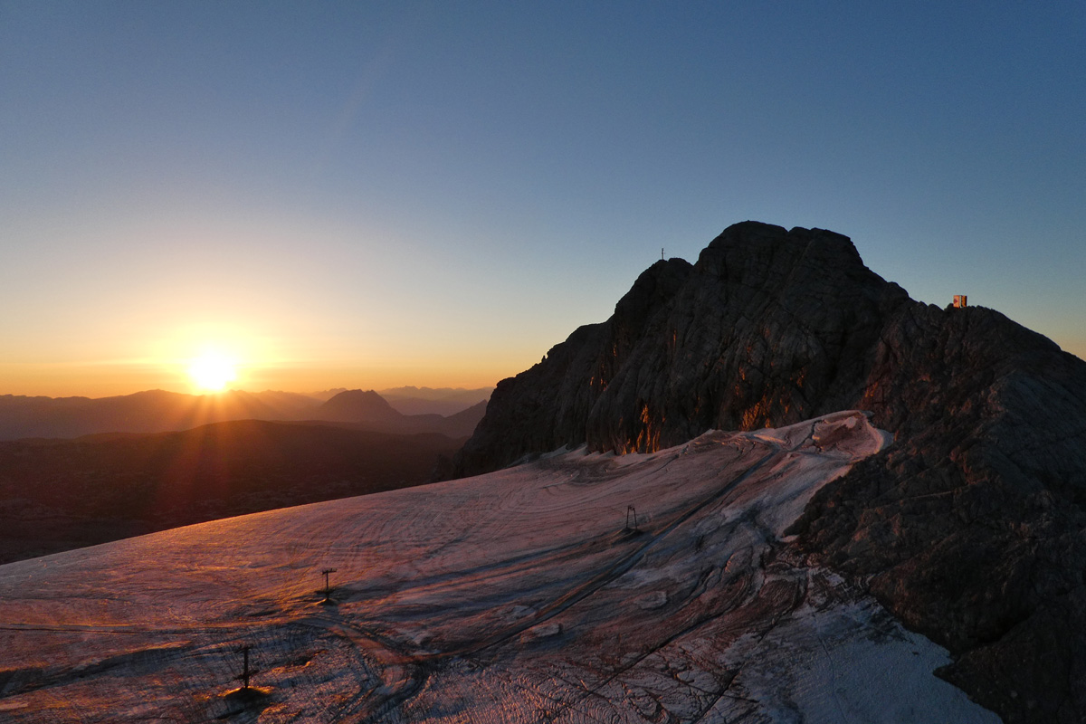 Nice atmosphere at the Dachstein glacier