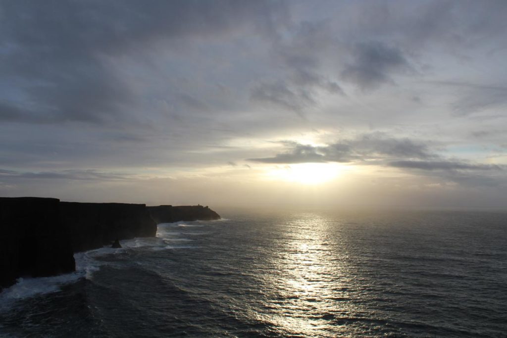 Cliffs of Moher gorgeous sunset